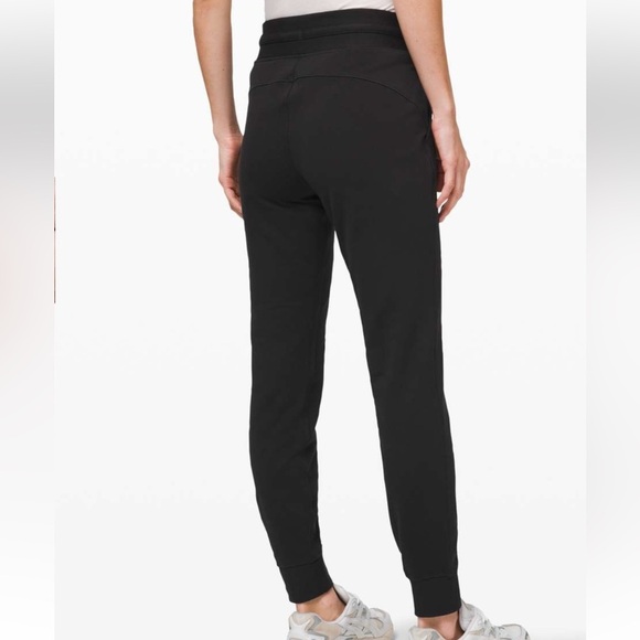 Lululemon Ready To Fleece Jogger Pants Sz 4 Black Pima Cotton Drawstring *N17 - Picture 1 of 7